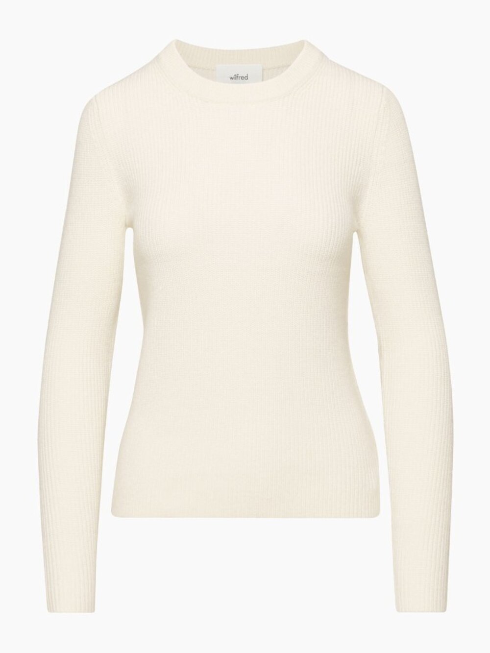 Aritzia Wilfred Etta Merino Wool Crewneck Sweater Cream Size S - Picture 10 of 10